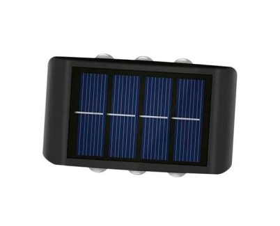 Elbat Aplique Solar LED 150lm - Panel Solar Integrado 2V, 150mAh - Bateria 1.2V, 600mAh