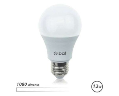 Elbat Bombilla LED A60 - 12W - 1080lm - E27 - Luz Blanca