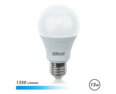 Elbat Bombilla LED A60 15W E27 1350lm - 6500K Luz Fria