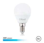 Elbat Bombilla LED G45 6W 500LM E14 Luz Fria - Ahorro de Energia - Larga Vida Util - Bajo Consumo - Color Blanco