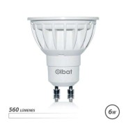 Elbat Bombilla LED GU10 6W 560LM Luz Blanca - Ahorro Energetico - Larga Duracion - Facil Instalacion - Color Blanco