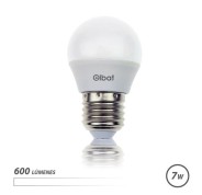 Elbat Bombilla LED - Potencia: 7W - Lumenes: 600 - Tipo de Luz: 4000K Luz Blanca - Casquillo: E27 - Angulo: 220º - Dimensiones: 45X78mm - 30000 Horas de Vida - 15000 Encendidos - Color Blanco