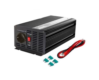Elbat Convertidor de Corriente Onda Pura 1000W - Color Negro