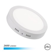 Elbat Downlight Circular sobre Pared LED 24W Luz Blanca - Color Blanco