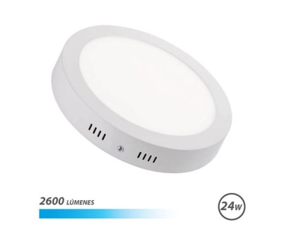 Elbat Downlight Circular sobre Pared LED 24W Luz Blanca - Color Blanco
