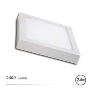 Elbat Downlight Cuadrado Sobre Pared LED - 24W - 2600lm - Luz Blanca