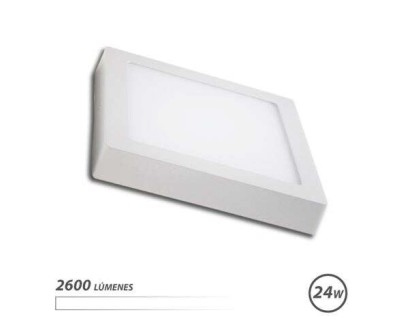 Elbat Downlight Cuadrado Sobre Pared LED - 24W - 2600lm - Luz Blanca