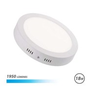 Elbat Downlight de Pared LED 18W 1950lm - Forma Circular 225mm - 6500K Luz Fria