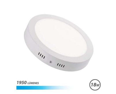 Elbat Downlight de Pared LED 18W 1950lm - Forma Circular 225mm - 6500K Luz Fria