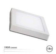 Elbat Downlight de Pared LED 18W 1950lm - Forma Cuadrada 225mm - 4000K Luz Blanca