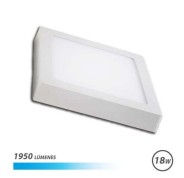 Elbat Downlight de Pared LED 18W 1950lm - Forma Cuadrada 225mm - 6500K Luz Fria