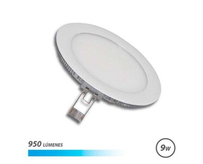 Elbat Downlight Empotrar Ultraplano LED 9W 950LM - Luz Fria - Diseño de Bajo Perfil - Facil Instalacion - Color Blanco