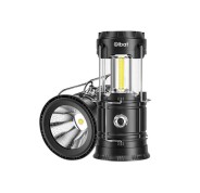 Elbat EB0564 Linterna de Camping 2 en 1 LED 280LM - 6500K Luz Fria - Gancho Superior - Alimentacion a Pilas AAA - Color Negro