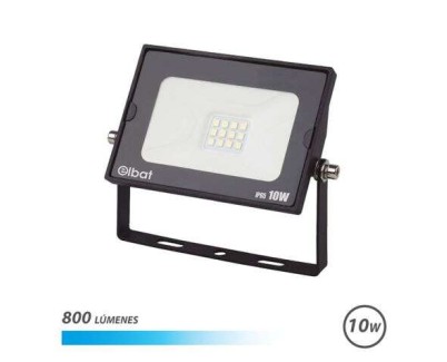 Elbat Foco LED Serie Super Slim 10W 800lm - 6500K Luz Fria - Apto para Exterior
