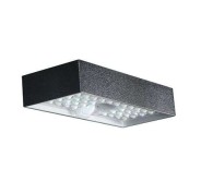 Elbat Lampara Solar LED - 230X97X42.7mm - 6W, 900 Lumenes - Luz Blanca 4000K - Sensor de Movimiento - Color Negro