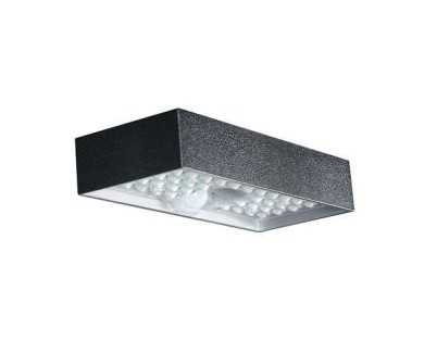 Elbat Lampara Solar LED - 230X97X42.7mm - 6W, 900 Lumenes - Luz Blanca 4000K - Sensor de Movimiento - Color Negro