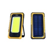 Elbat Linterna LED Solar Recargable - Gancho e Iman - Cob 10W 800LM - Color Negro