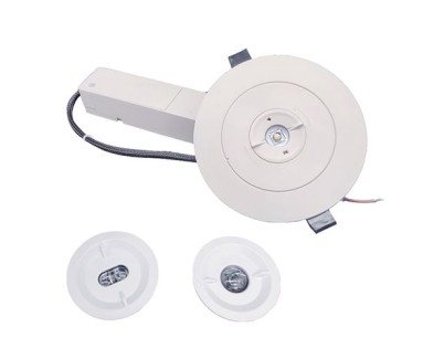 Elbat Luz de Emergencia Empotrable - 330 Lumens - 6000K - 2W - Luz Fria - 3 Horas de Autonomia - Bateria de Litio