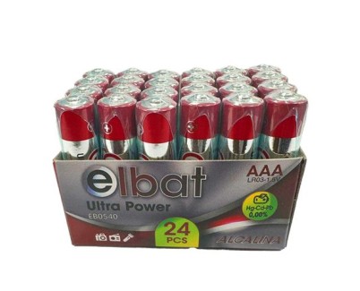 Elbat Pack 24 Pcs Pilas Alcalinas LR03/AAA - Color Varios