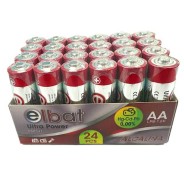 Elbat Pack 24 Pcs Pilas Alcalinas LR6/AA - Color Varios