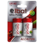 Elbat Pack de 2 Pilas Alcalinas LR14C