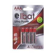 Elbat Pack de 4 Pilas Alcalinas LR03/AAA