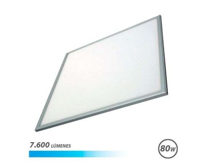 Elbat Panel LED 60x60 80W 7600LM - Luz Fria - Ahorro de Energia - Larga Vida Util - Facil Instalacion - Color Blanco