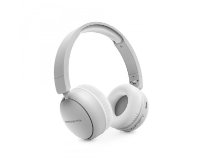 Energy Sistem Auriculares Bluetooth 5.3 - Extensibles y Plegables - Radio FM - Micro SD 128GB - 16h Autonomia - Asistente de Voz - Manos Libres - Color Blanco