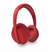 Energy Sistem Auriculares Bluetooth Hoshi Eco - Plastico 100% Reciclado grs - 23h de Bateria - Diadema Ajustable - Graves Profundos - Asistente de Voz - Color Rojo