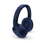 Energy Sistem Auriculares Bluetooth Rizz - Conexion Multipunto - Hasta 50h de Bateria - Deep Bass Para Graves Profundos - Diadema Acolchada Ajustable - Asistente de Voz - Color Azul Navy