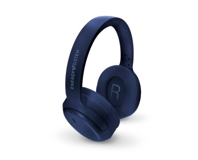 Energy Sistem Auriculares Bluetooth Rizz - Conexion Multipunto - Hasta 50h de Bateria - Deep Bass Para Graves Profundos - Diadema Acolchada Ajustable - Asistente de Voz - Color Azul Navy