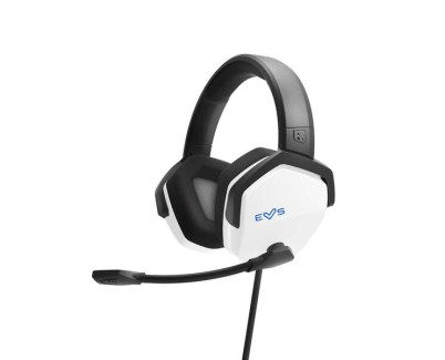 Energy Sistem Auriculares Gaming ESG 3 - Graves Profundos - Almohadillas de Tela - Sonido Cristalino - Color Blanco