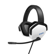 Energy Sistem Auriculares Gaming ESG 4 Sonido Envolvente 7.1 - LED Light - Almohadillas de Cuero Proteico - Color Blanco