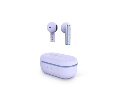 Energy Sistem Auriculares Inalambricos Style 4 - Diseño Compacto - Caja de Carga - Color Violeta