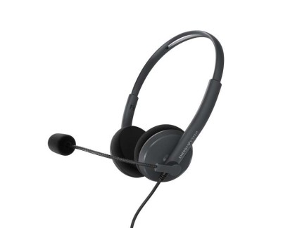 Energy Sistem Auriculares Office 2 - PC/Mac/Smartphone Compatible - 3.5mm Plug - Microfono con Brazo Retractil - Color Negro