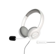 Energy Sistem Auriculares Office 3 - USB y 3.5mm Plug - Control de Volumen y Silencio - Brazo Retractil Microfono - Color Blanco