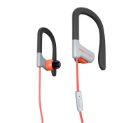 Energy Sistem Auriculares Sport 1 Microfono - Ajuste Seguro - Resistente al Sudor - Control de Conversacion - Microfono - Color Rojo