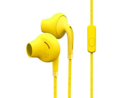 Energy Sistem Auriculares Style 2+ - Graves Profundos - Microfono - Control de Conversacion - Dual Length - Color Amarillo