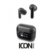 Energy Sistem Auriculares True Wireless - Pantalla en Estuche - ANC - Modo Transparencia - Baja Latencia - IPX5 - 30h de Reproduccion - Color Negro