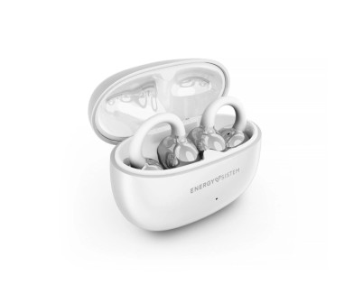 Energy Sistem ChicPods Auriculares True Wireless - Bluetooth 5.4 - 23h Autonomia - Tecnologia Open Sound - Microfono con Reduccion de Ruido - Asistente de Voz Integrado - Diseño Curved-Fit - Color Blanco
