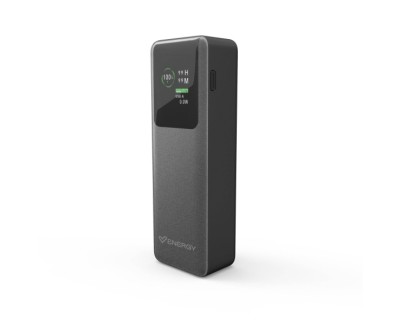 Energy Sistem Display Pro Powerbank 20000 mAh - 100W - Display a Color - Tecnologia Intelligent Power Delivery - 2 Puertos Para Carga Simultanea - USB-C y USB-A - Sensor NTC - Color Grafito