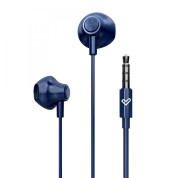 Energy Sistem EasyPods Auriculares de Boton - Aislamiento Acustico - Microfono Integrado - Control de Reproduccion - Conector Jack 3.5 mm - Cable 120 cm - Color Azul