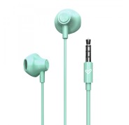 Energy Sistem EasyPods Auriculares de Boton - Aislamiento Acustico - Microfono Integrado - Control de Reproduccion - Conector Jack 3.5 mm - Cable 120 cm. - Color Verde