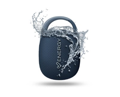 Energy Sistem EnergyClip Altavoz 9W - Radio FM - Bluetooth 5.4 - True Wireless - IPX7 - USB y MicroSD - Color Azul
