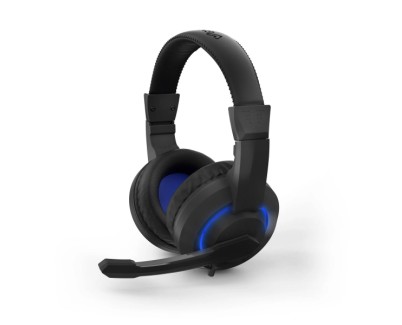 Energy Sistem Halo Auriculares Gaming - Microfono Plegable - Iluminacion LED - Diadema Ajustable - Almohadillas Acolchadas - Control en Cable - Color Negro