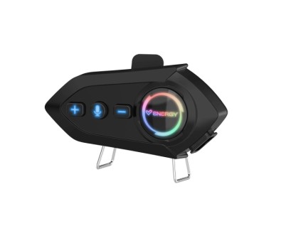 Energy Sistem Intercom Ride Intercomunicador para Casco de Moto - Bluetooth 5.4 - Gran Capacidad de Bateria - Hasta 25 Horas de Uso - IPX6 - Funcion Intercom - Color Negro