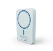 Energy Sistem Magnetic Powerbank Inalambrico Magnetico 10000 mAh - 15W Carga Inalambrica, 20W por Cable - Carga Inteligente y Rapida - Carga Simultanea - Sensor NTC - USB-C - Color Azul