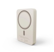 Energy Sistem Magnetic Powerbank Inalambrico Magnetico 10000 mAh - 15W Carga Inalambrica, 20W por Cable - Carga Inteligente y Rapida - Carga Simultanea - Sensor NTC - USB-C - Color Crema