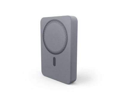 Energy Sistem Magnetic Powerbank Inalambrico Magnetico 10000 mAh - 15W Carga Inalambrica, 20W por Cable - Carga Inteligente y Rapida - Carga Simultanea - Sensor NTC - USB-C - Color Gris