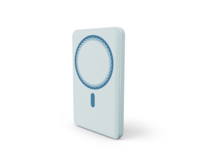 Energy Sistem Magnetic Powerbank Inalambrico Magnetico 5000 mAh - 15W Carga Inalambrica, 20W por Cable - Carga Inteligente y Rapida - Carga Simultanea - Sensor NTC - USB-C - Color Azul